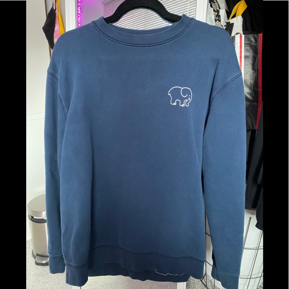 ivory ella navy crewneck